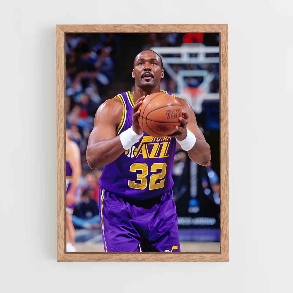 Poster Karl malone Lakers – affiche Basketball (vue 4)